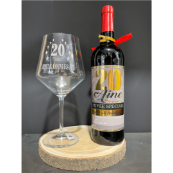 VERRE A VIN - 20 ans (24cm...