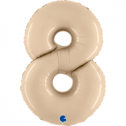 Ballon Chiffre 8 Ivoire 1m...