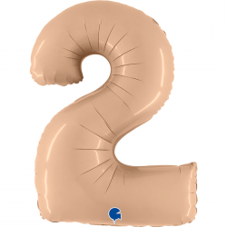 Ballon Chiffre 2 Nude 1m...