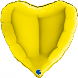 Ballon coeur jaune vif...