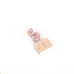 BOUGIE - Chiffre 5 rose...