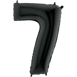 Ballon Chiffre 7 noir 1m...