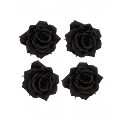 ROSE - Noire x 4 (en tissu...