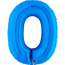 Ballon Chiffre 0 bleu...