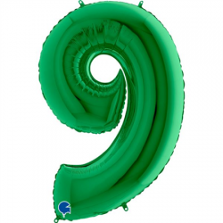 Ballon Chiffre 9 Vert 1m...