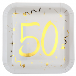 ASSIETTE - 50 ans blanche...