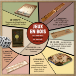6 jeux en bois image