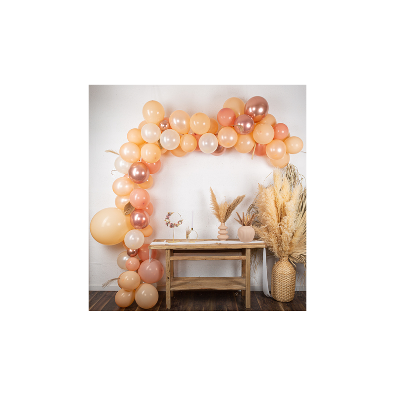 Kit arche de ballons vert et orange